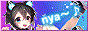 Image of a femboy catboy going 'nya~' on a purple to light blue gradient background.